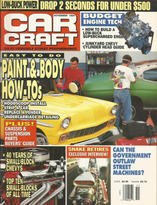 CAR CRAFT 1994 NOV - Don-P, 68 Chevelle/Camaro